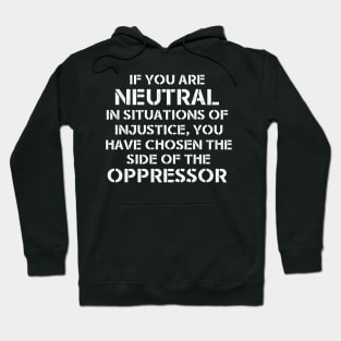 Desmond Tutu Quote - Black Lives Matter Hoodie